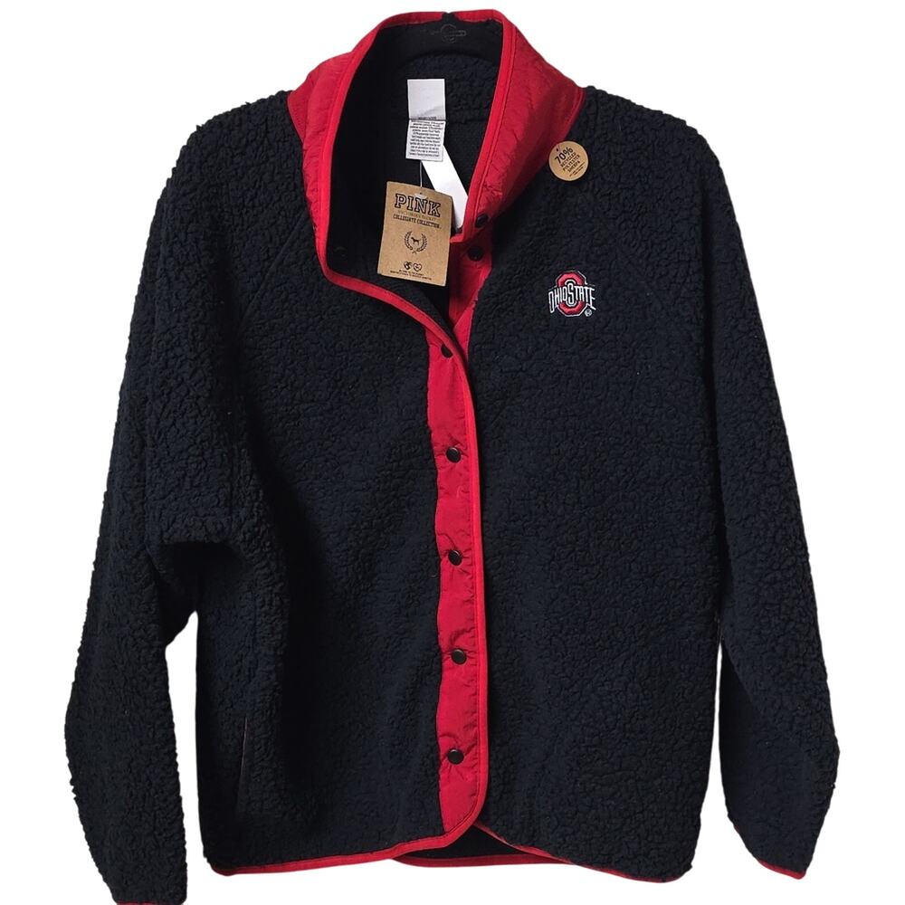 PINK Victoria's Secret Ohio State University Shpera Jacket Women Size Medium NWT
